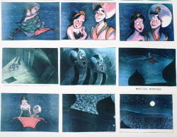 fancysomedisneymagic:  Aladdin Storyboard A Whole New World Scene