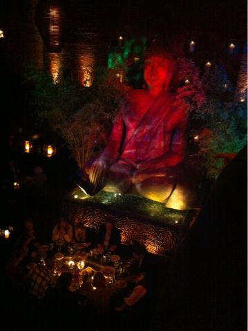 Dinner at Tao - such an amazing atmosphere.