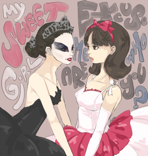 catastrofe:  nerd night (best crossover never)  Hahahaaha. Perfect Black Blue Swan.