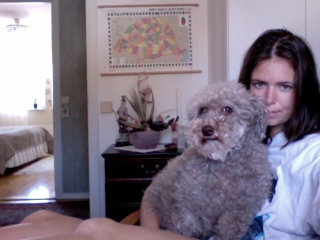 Saturday morning glory. Cosying it up with my pup. 