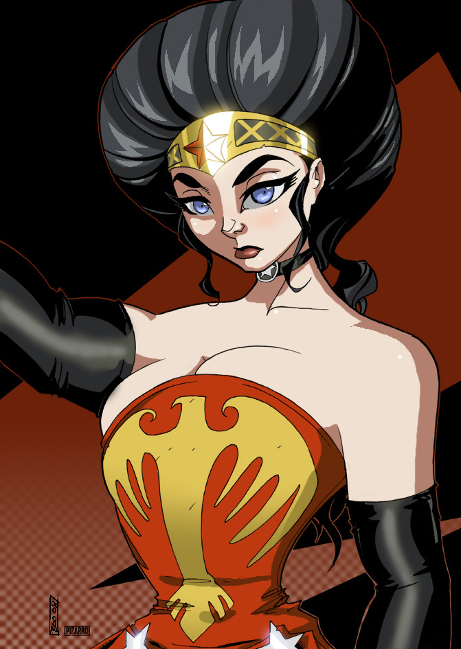 kryptongirl:  Victorian Wonder Woman!  I wish this was a full shot of the costume