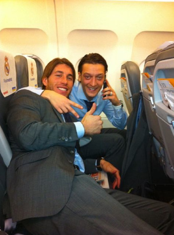 This is love. Sergio and Mesut via Sergio&rsquo;s twitter.