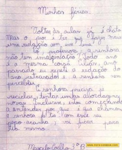 maedaervilha:  Parabéns Marcelo Coelho do 3º B! VOCÊ GANHOU MEU RESPEITO E MINHA CONSIDERAÇÃO, GAROTO!   