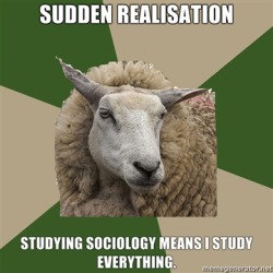 Fuckyeahsociologystudentsheep:  [Picture: Background: 6 Piece Pie Style Colour Split