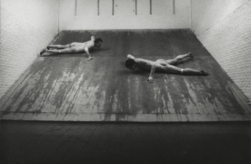 front-desk:For his solo show at Algus Greenspon, Stuart Brisley, whose radical practice has been an important contribution to the development of performance art is showing works documenting his performances since 1969. Stuart Brisley at Algus Greenspon.