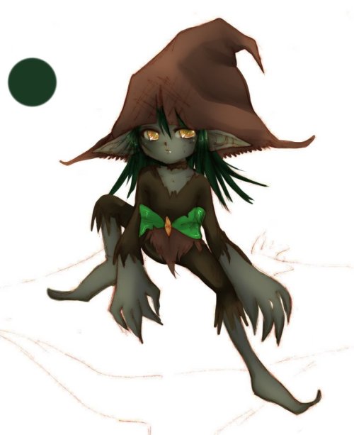 Another character for the game! He’s a goblin! Cute isn’t he? I haven’t created his gear completely yet though!