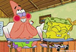 BOB.: hey,Patrick, pensei em um numero mais engraçado que 24.PATRICK.: qual.?BOB.: 25PATRICK.: hauhauahauhauahau' 