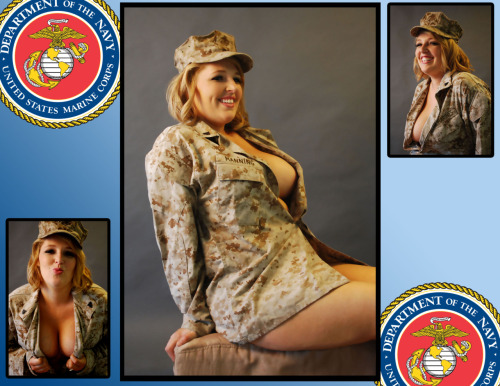 oif3rd: From flickr TotalBettyPinups a USMC girlfriend/wife boosting morale with some very sexy phot