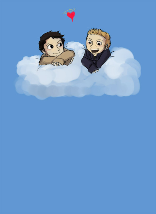 In times of my ship’s distress, I’ve seen the term “Dean/Cas cloud” mentioned.   So. Here it is.