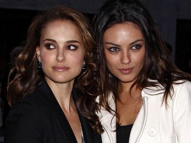 Natalie portman mila kunis lesbian