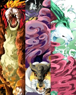 :  Entei - Fu Lion (shishi), a stone lion