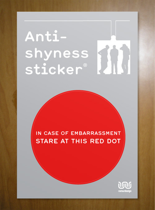 Anti-shyness Lift Sticker  Social experiment for crowded elevators by Fabio Milito‘Embarrassment