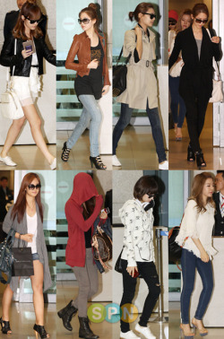 isnsdsone:  SNSD at airport…. again. Gosh they fly a lot! 