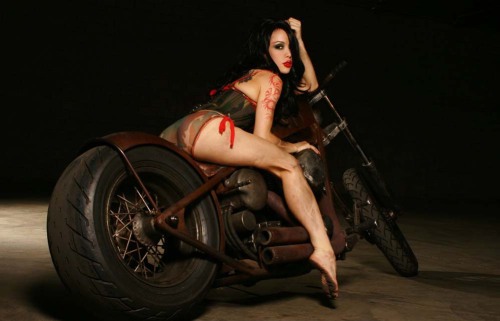 Hot rat rod pin up girls