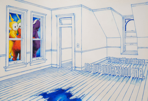 nickibinds:  Ying-Huei Wu, After Yoko Ono 2009. Ink on paper.