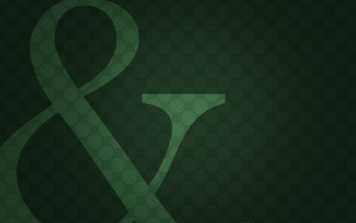 get this ampersand design as your wallpaper for FREE by clicking through.