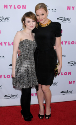 bohemea:  Emily Browning &amp; Abbie Cornish - Nylon Magazine 12th Anniversary Issue Party, March 24th 2011 Oddly specific fetish? Two Australian girls embracing. Swoontastic! I blame Naomi &amp; Nicole. 