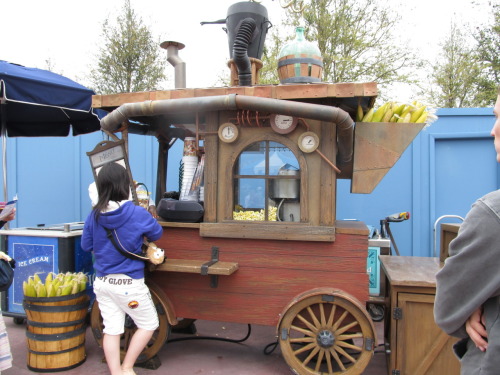 Spotted this popcorn stand that seems suspiciously like something Belle&rsquo;s father, Maurice,