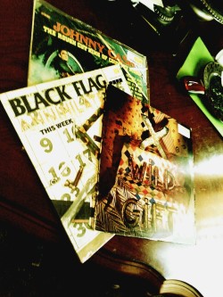 Picked up some vinyl =] , X, Black Flag, Johnny Cash