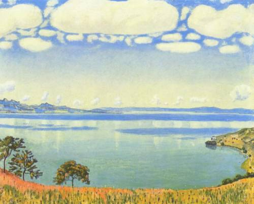 Lake Geneva as seen from Chexbres, Ferdinand Hodler  1905, oil on canvas