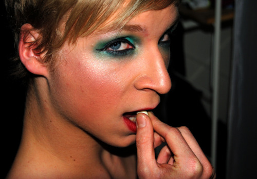 makemeupforstardom:  So this is a practise look for the photoshoot I had. I still like posing even if my model is always a girl. Nothing wrong with practising hey? Inspired by a French whore. Comments? 
