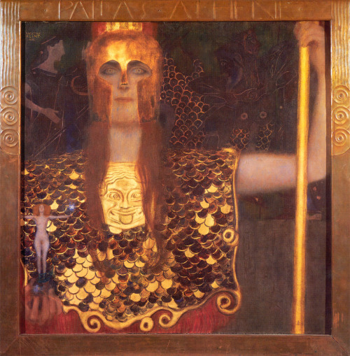 Gustav Klimt - Pallas Athene, 1898. Oil on canvas, (75 x 75cm)