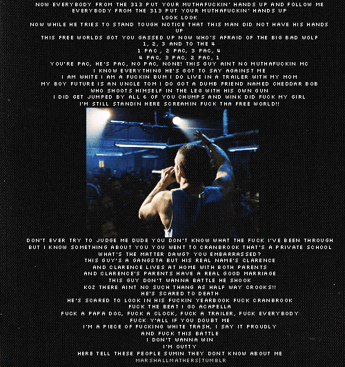 marshallmathers:  B Rabbit vs. Papa Doc 