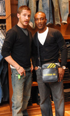 notmyhairitisapalm: Tommy male modeling at a Diesel event with his WAZ co-star, Ashley Walters. 