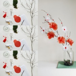 thediycrowd:  DIY Tissue Paper Flower Centrepiece