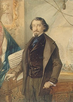 Michele Novaro  (Genova, 23 ottobre 1818 – Genova, 21 ottobre 1885)  È stato il compositore della musica dell'inno nazionale italiano, Il Canto degli Italiani, su testo di Goffredo Mameli. Forse per la sua indole modesta, non trasse mai