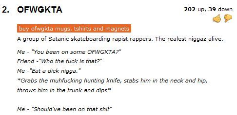 acidprince:  100percentnigga:  This is a perfect example of the detrimental effect OFWGKTA is having on the youth of today. Our future leaders, being brainwashed by this devil music. Music that is said to be satire; but lets face it, the majority of young