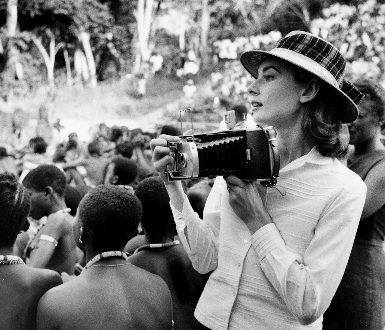 Audrey Hepburn on the set of The Nun’s Story (1959)