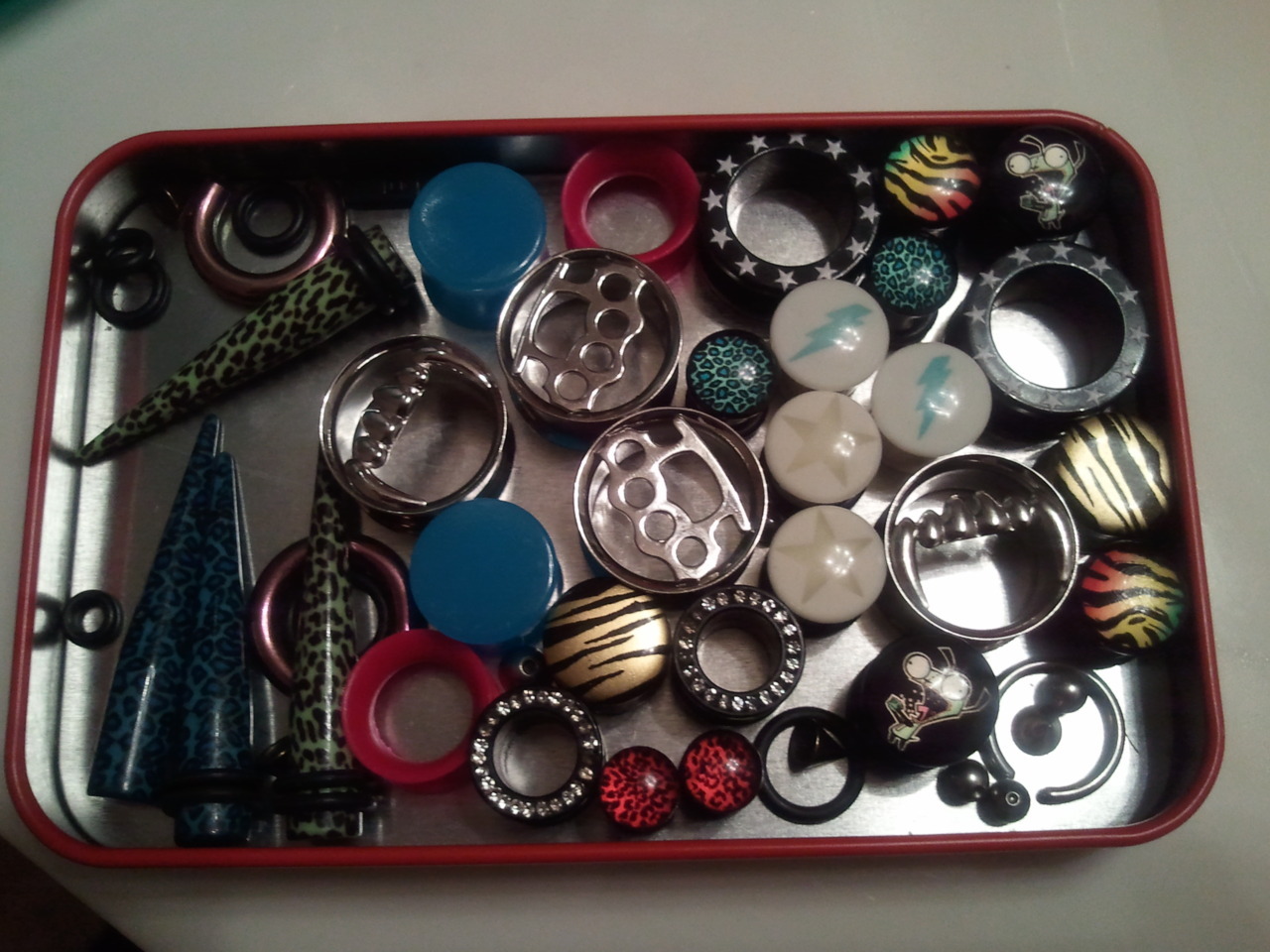 My plugs and tapers. :p