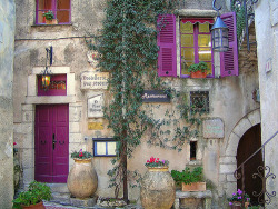 sunsurfer:  Purple Shutters, Restaurant, Provence, France  photo via lucy 