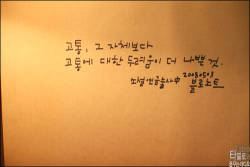 blonotes:  The fear of the pain is worse than the pain itself. - from 연금술사 