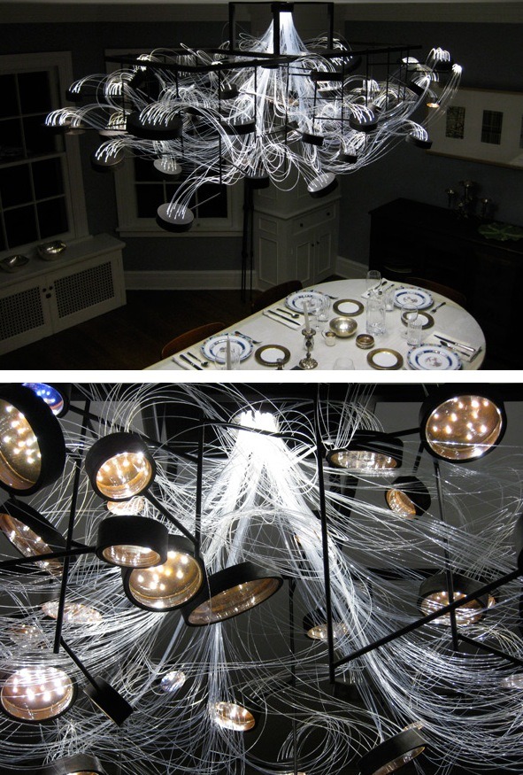 peetypassion:  The bacteria-based light is an experiential take on traditional  chandeliers.