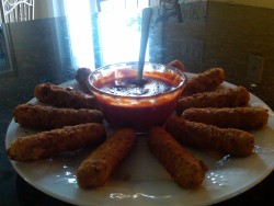 Mozzarella sticks for lunchh :P