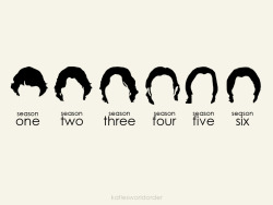katiesworldorder:  The Evolution of Sam Winchester’s Hair  omg. it&rsquo;s like character development sucked all of the volume out of his do. O_O