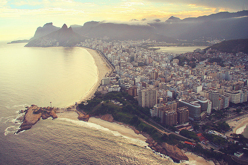 Flying Over Ipanema Beach, Rio de Janeiro, Brazil©  AliEN