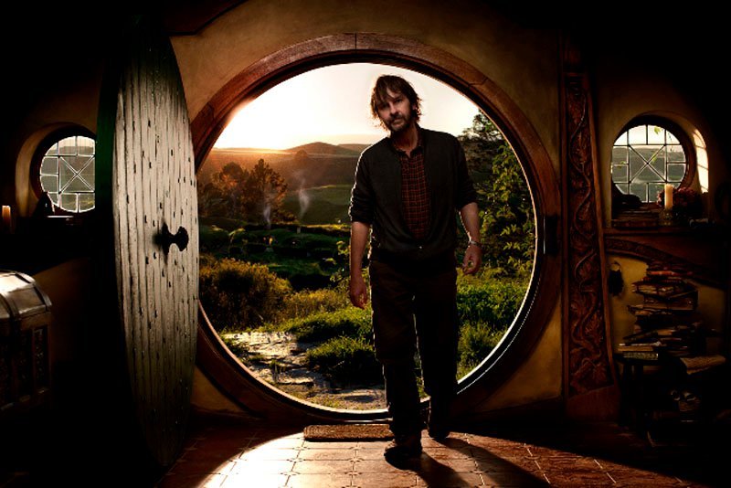 After years of red tape, lawsuits, and bad luck, The Hobbit finally began filming today. Here’s director Peter Jackson on the set. (Can you believe he used to look like this?)