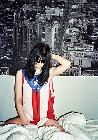 simply-black-and-white:  Splash of BORICUA color 