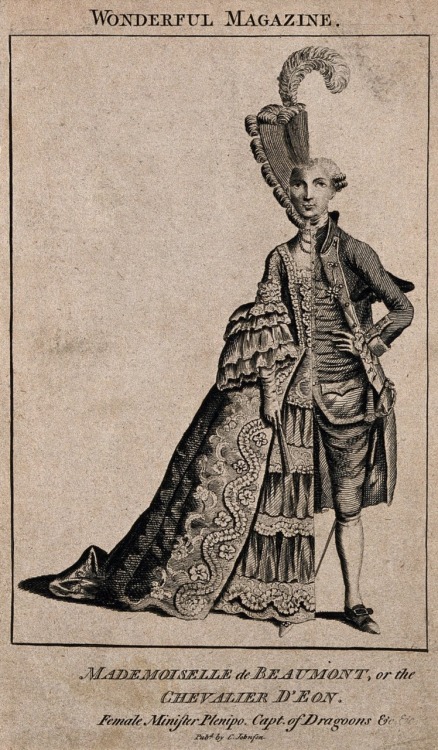 18thcenturylove:ornamentedbeing:Charles-Geneviève-Louis-Auguste-André-Timothée d’Éon de Beaumont (5 