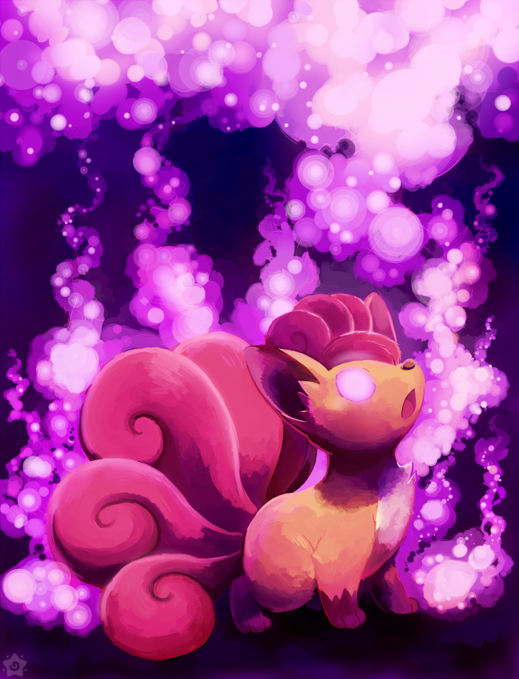 crayonchewer:  Vulipix using Will-O-Wisp! 