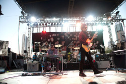 totalbeerforever:  Bright Eyes on stage at the SXSW 2011 (Austin, Texas). Source: NME 