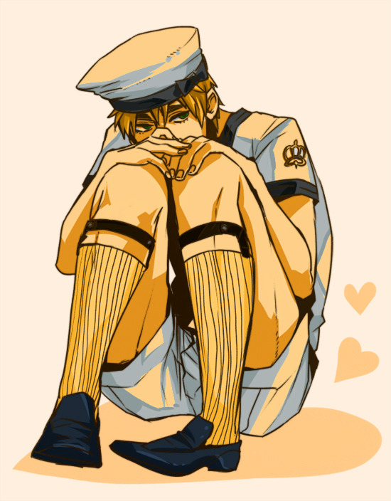 -petrichor:  thunderstones:  I love how he still looks like a buff sailor man in