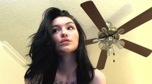 thearidee:  Oh hello new ceiling fan.  Dang, girl.