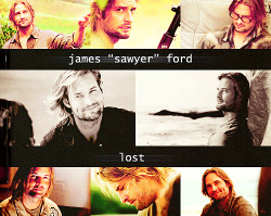 skateranya:  |30 TV Characters| 7. James “Sawyer” Ford  “Well, well, well. What do we got here? Was Little Red Riding Hood gonna follow the Big Bad Wolf back to his stash o’ guns?”  