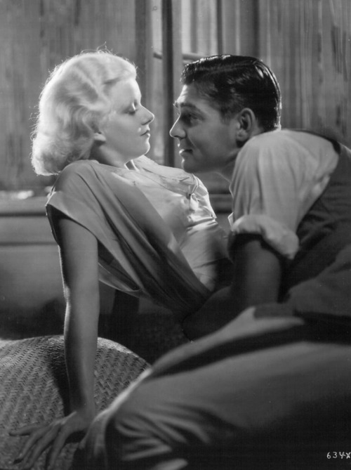 anaffairtoremember: Jean Harlow &amp; Clark Gable