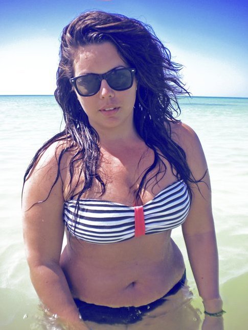 sexysize14plus:  logicalminds:  Fluvia Lacerda. Her body shape is amazing! And I love her bikini, teehee     Stunner….