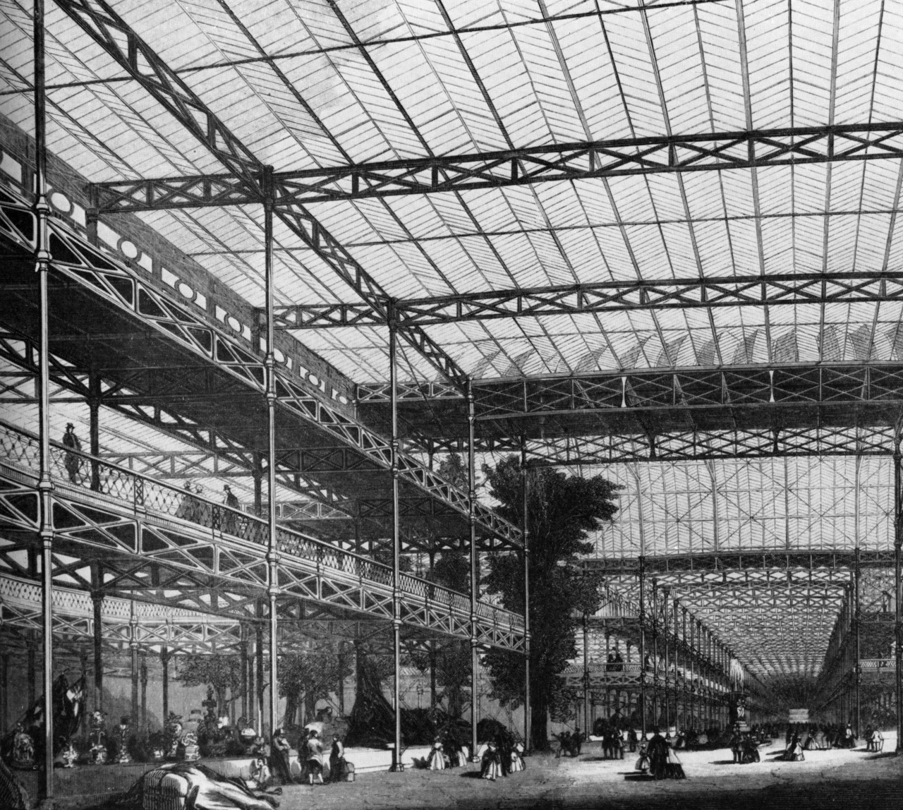 Archive of Affinities — Joseph Paxton, The Crystal Palace, The Interior,...